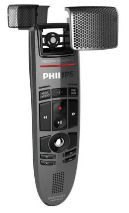 Philips SpeechMike SMP4000 mit geöffnetem Mikrofon