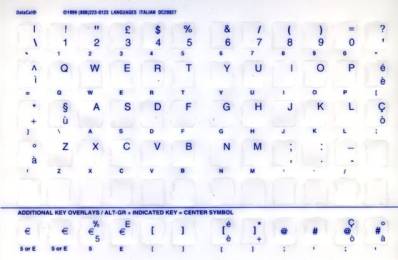 Tastaturaufkleber Italienisch