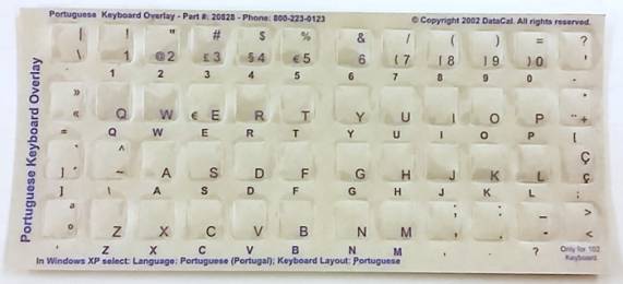 Tastaturaufkleber Portugiesisch