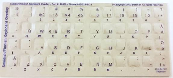 Tastaturaufkleber Schwedisch